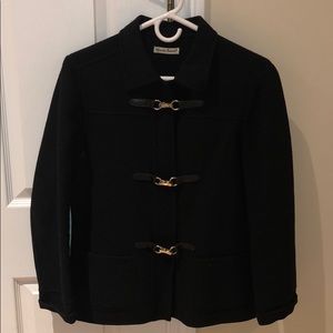 Clasp front  light wool Coat